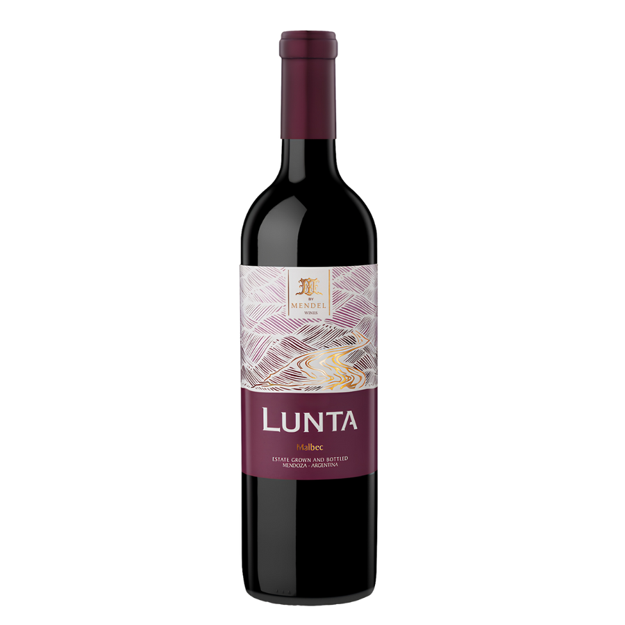 Fles Mendel Lunta Malbec, rode wijn uit Mendoza, Argentinië