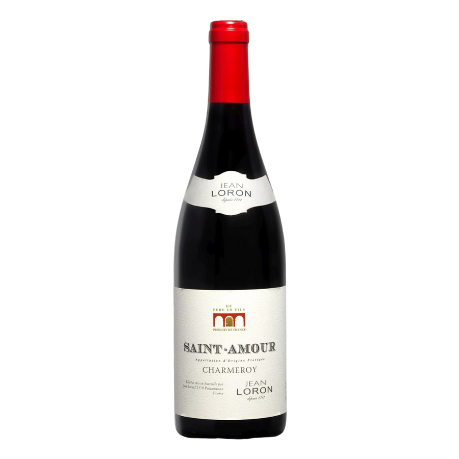 Fles Jean Loron Saint-Amour "Charmeroy", rode wijn uit Bourgogne, Frankrijk