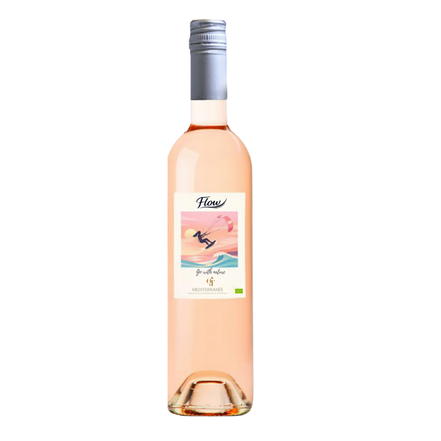 Fles FLOW Rosé, roséwijn uit Provence, Frankrijk