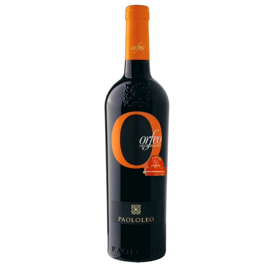 Fles Paolo Leo Negroamaro, rode wijn uit Puglia, Italië