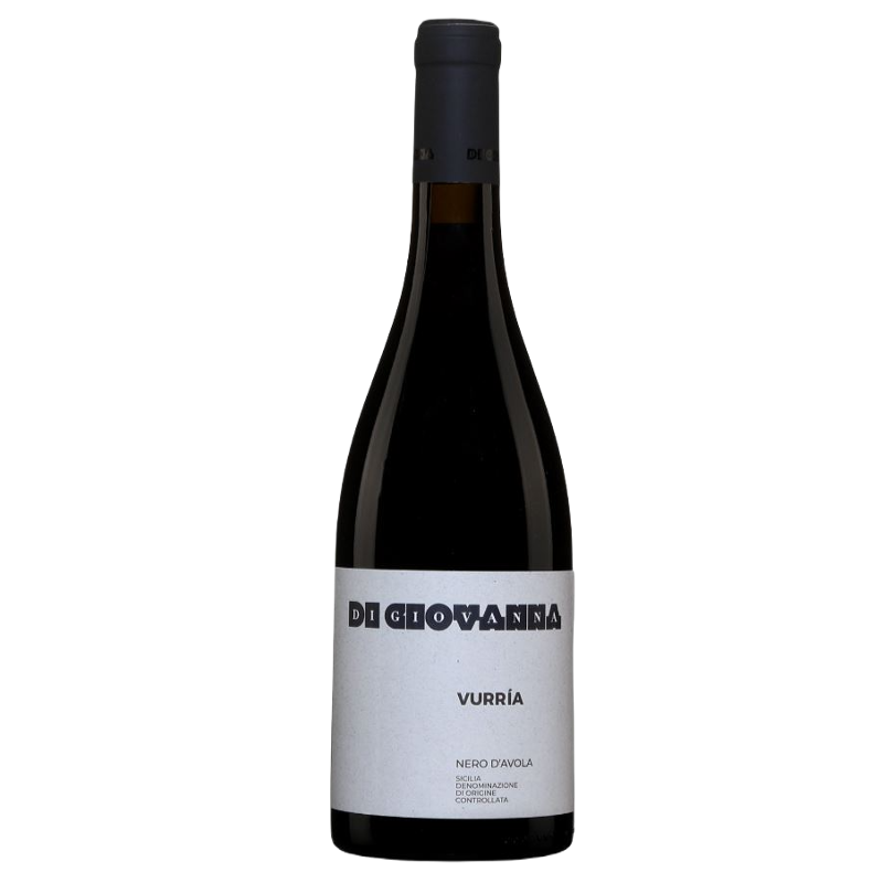 Fles Di Giovanna Vurria Nero d'Avola, rode wijn uit Sicilië, Italië