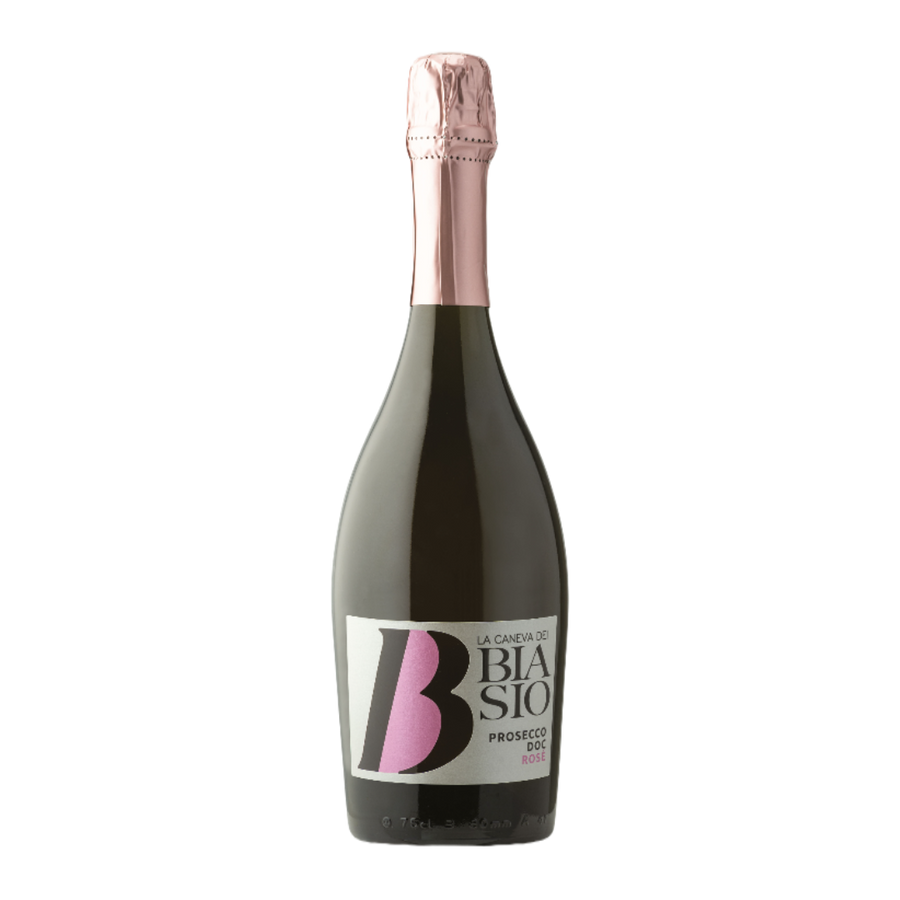 Fles Prosecco Treviso Rosato, mousserende wijn uit Veneto, Italië