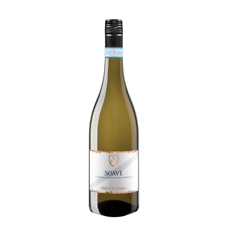 Fles San Cassiano Soave, witte wijn uit Veneto, Italië