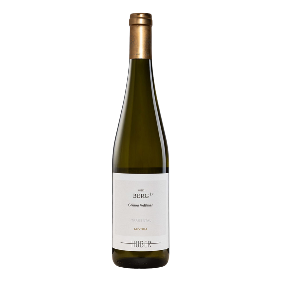 Fles Huber Grüner Veltliner "BERG" Erste Lage, witte wijn uit Niederösterreich, Oostenrijk