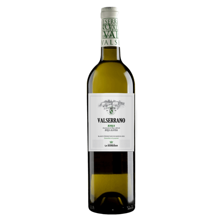 Fles Bodegas de la Marquesa (Valserrano) Valserrano Rioja Blanco, witte wijn uit Rioja, Spanje